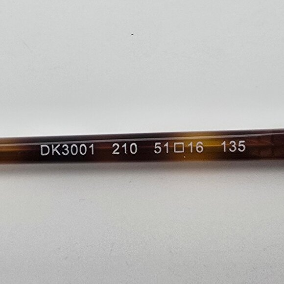 DKNY DK3001 210 Brown Tortoise Cat Eye Eyeglasses Frame w/ Flexhinge 51-16-135 - Picture 7 of 13